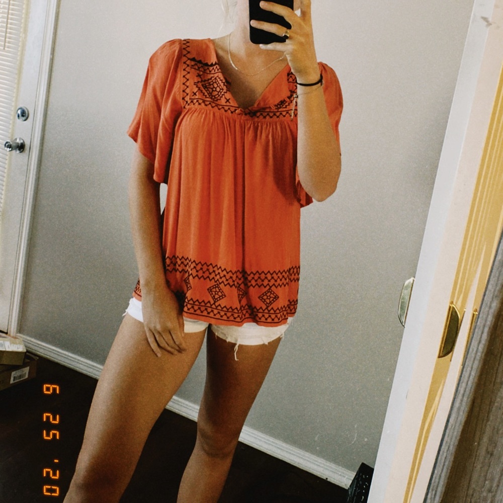 Orange Altar’d State Top